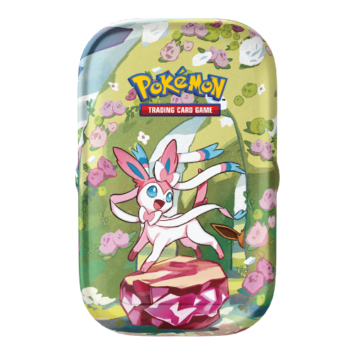 Pokemon SV Prismatic Evolutions Mini Tin - Sylveon (No Sealed Displays) (Limit 1 Per Person) - Deck Out Gaming