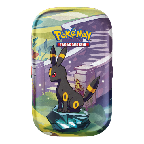 Pokemon SV Prismatic Evolutions Mini Tin - Umbreon (No Sealed Displays) (Limit 1 Per Person) - Deck Out Gaming