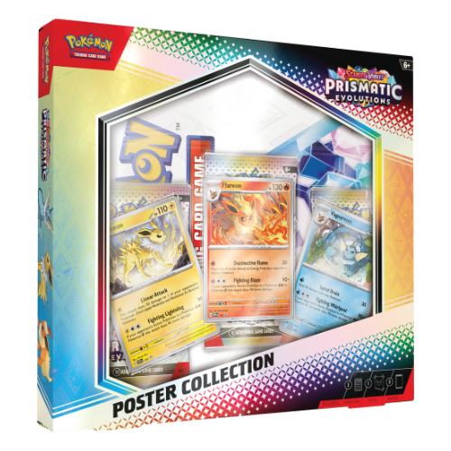 Pokemon SV Prismatic Evolutions Poster Collection Box (Pre-Order Ships January 17 2025) (Limit 2 Per Person) - Deck Out Gaming