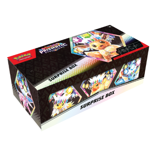 Pokemon SV Prismatic Evolutions Surprise Box (Limit 1 Per Person) - Deck Out Gaming