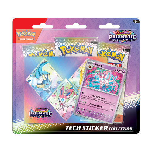 Pokemon SV Prismatic Evolutions Tech Sticker Collection - Sylveon (Pre-Order Ships January 17 2025) (Limit 1 Per Person) - Deck Out Gaming