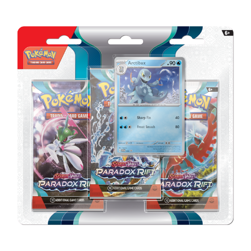 Pokemon SV Paradox Rift 3-Pack Blister - Arctibax - Deck Out Gaming
