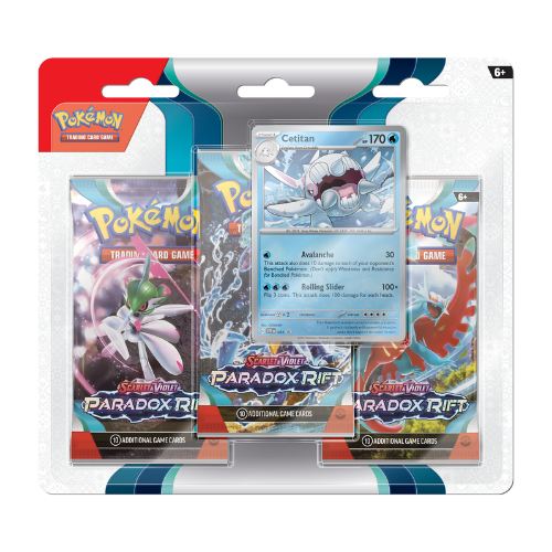 Pokemon SV Paradox Rift 3-Pack Blister - Cetitan - Deck Out Gaming