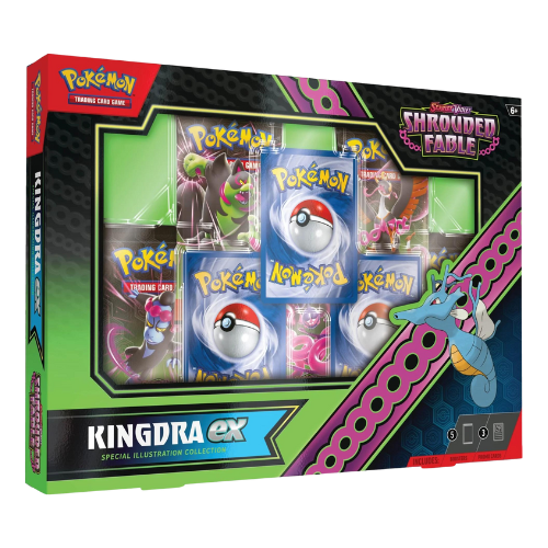 Pokemon SV Shrouded Fable Kingdra ex Special Illustration Collection Box (Pre-Order Ships August 2 2024) (Limit 2 Per Person)