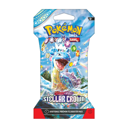 Pokemon SV Stellar Crown Sleeved Booster Pack (Pre-Order Ships September 13 2024) - Deck Out Gaming