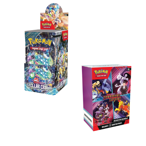 Pokemon SV Stellar Crown Half Booster Box Combo - Deck Out Gaming