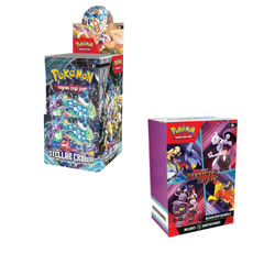 Pokemon SV Stellar Crown Half Booster Box Combo - Deck Out Gaming