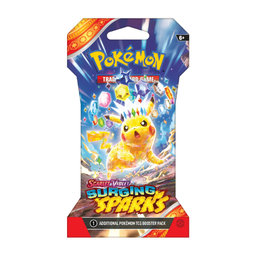 Pokemon SV Surging Sparks Sleeved Booster Pack (Pre-Order Ships November 8 2024) - Deck Out Gaming