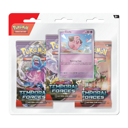 Pokemon SV Temporal Forces 3-Pack Blister - Cleffa