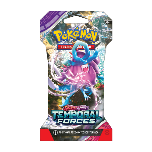 Pokemon SV Temporal Forces Sleeved Booster Pack (Random Art) - Deck Out Gaming
