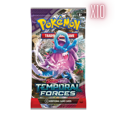 Pokemon SV Temporal Forces Booster Pack Bundle - 10 Packs (Random Arts) - Deck Out Gaming
