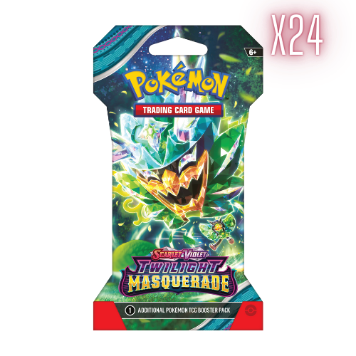 Pokemon SV Twilight Masquerade 24 Sleeved Booster Pack Bundle (Random Arts) - Deck Out Gaming