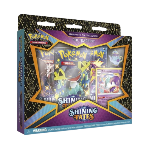 Pokemon SWSH Shining Fates Mad Party Pin Collection - Polteageist - Deck Out Gaming