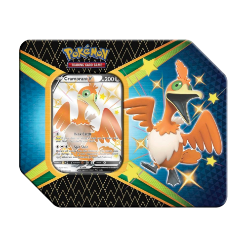 Pokemon SWSH Shining Fates Tin - Cramorant - Deck Out Gaming