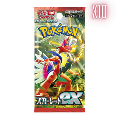 Pokemon Scarlet ex Japanese Booster Pack Bundle - 10 Packs - Deck Out Gaming