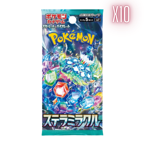 Pokemon Stellar Miracle Japanese Booster Pack Bundle - 10 Packs