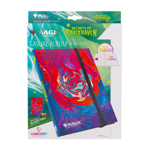 Gamegenic: Casual Album - MTG Secrets Of Strixhaven - Prismari - (18-Pocket Side-Loading) (Ships Friday May 24th 2026) (Copy) - Deck Out Gaming