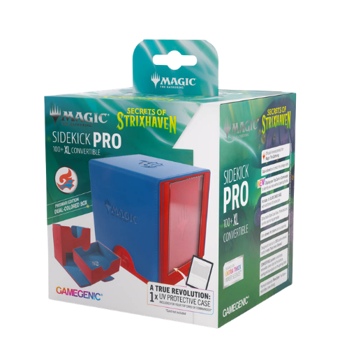 Gamegenic Deck Box: MTG Secrets Of Strixhaven - Prismari - Sidekick Pro 100+ XL Convertible (Ships Friday May 24th) - Deck Out Gaming