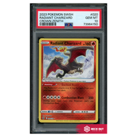 Radiant Charizard - Crown Zenith -  020 - PSA 10 - 73964150 - Deck Out Gaming