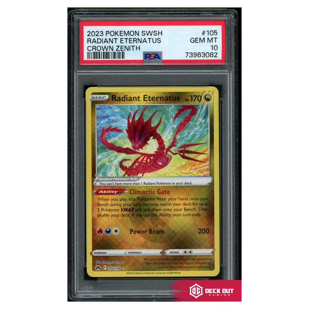 Radiant Eternatus - Crown Zenith - 105 - PSA 10 - 73963082 - Deck Out Gaming