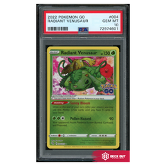 Radiant Venusaur - Pokemon GO - 004 - PSA 10 - 72974601 - Deck Out Gaming
