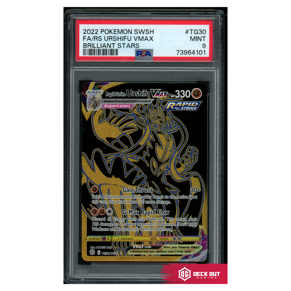 Rapid Strike Urshifu VMAX - Brilliant Stars - TG30 - PSA 9 - 73964101 - Deck Out Gaming