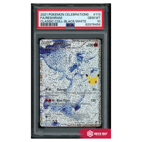 Reshiram - Celebrations Classic Collection - 113 - PSA 10 - 82976458 - Deck Out Gaming