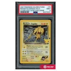Rocket's Zapdos - Celebrations Classic Collection - 15 - PSA 9 - 82976491 - Deck Out Gaming