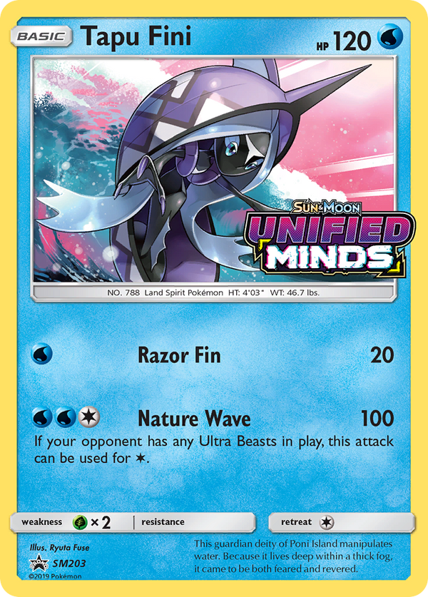 Tapu Fini - SM203 (Prerelease) (SM203) [SM Promos] Holofoil - Deck Out Gaming