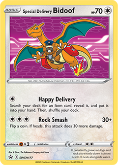 Special Delivery Bidoof SWSH177 [SWSH: Sword and Shield Promo] Holofoil - Sealed - Deck Out Gaming