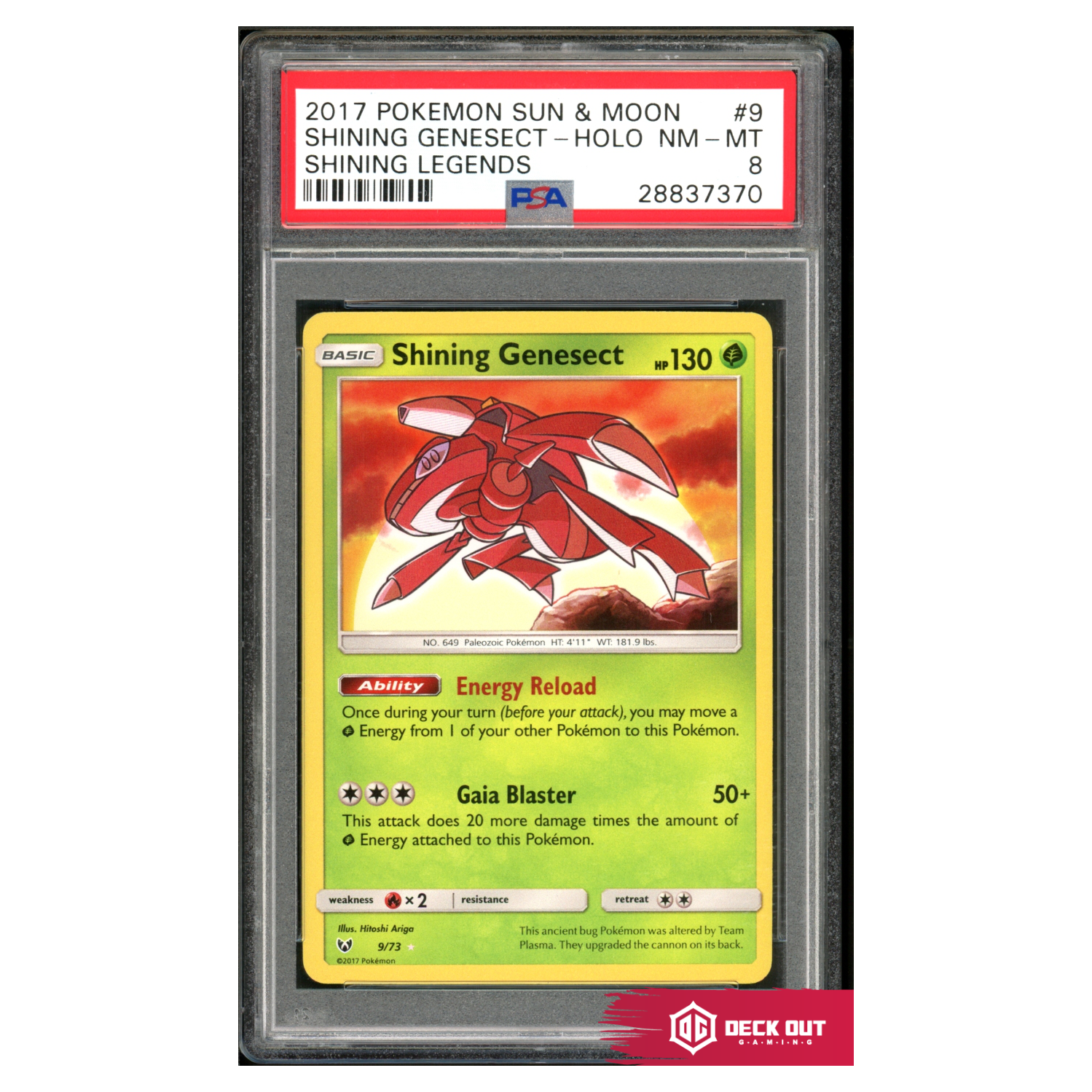 Shining Genesect - Shining Legends - 9 - PSA 8 - 28837370 - Deck Out Gaming