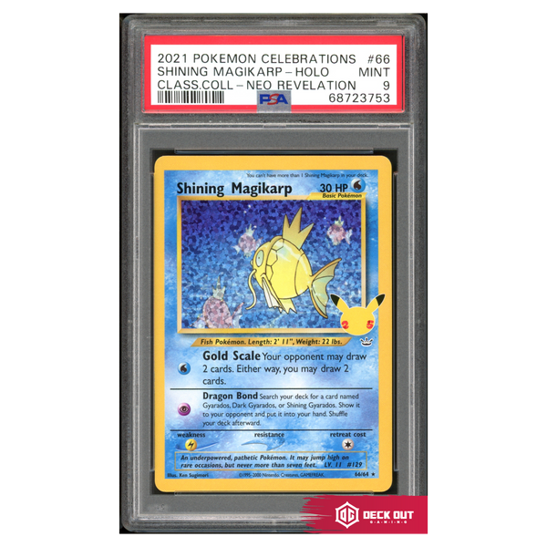 Shining Magikarp - Celebrations Classic Collection - 66 - PSA 9 - 68723753 - Deck Out Gaming