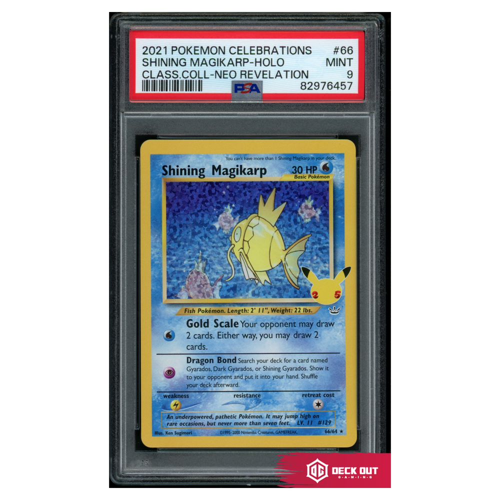 Shining Magikarp - Celebrations Classic Collection - 66 - PSA 9 - 82976457 - Deck Out Gaming