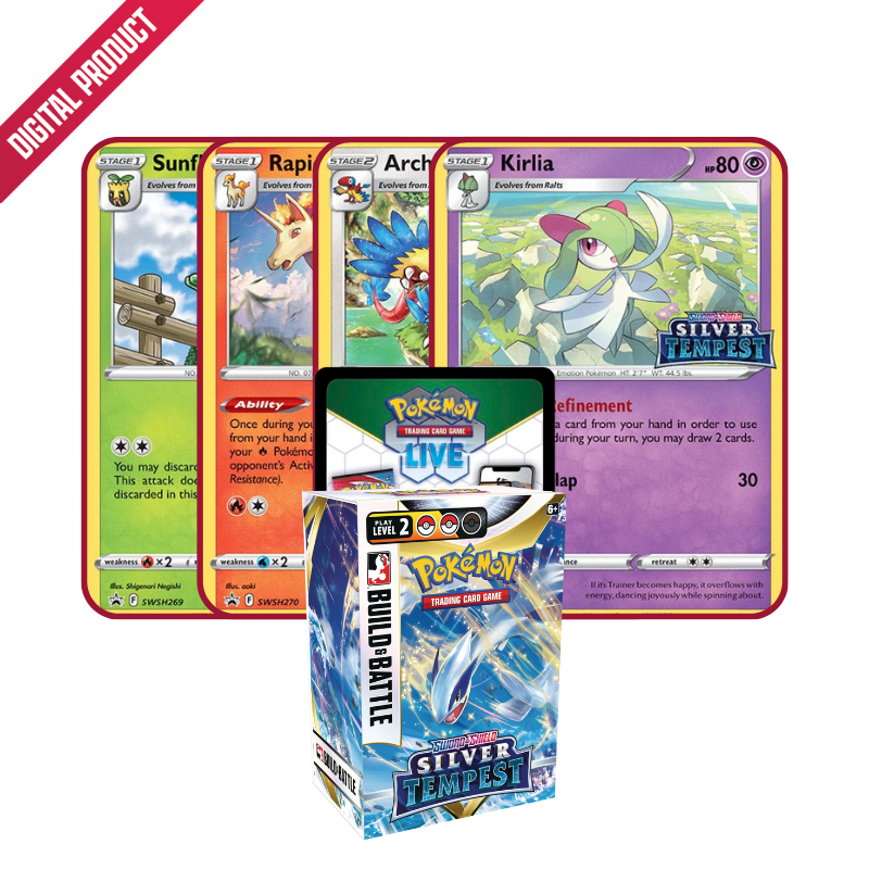 Silver Tempest Build & Battle Kit PTCGL Code Deck Out Gaming