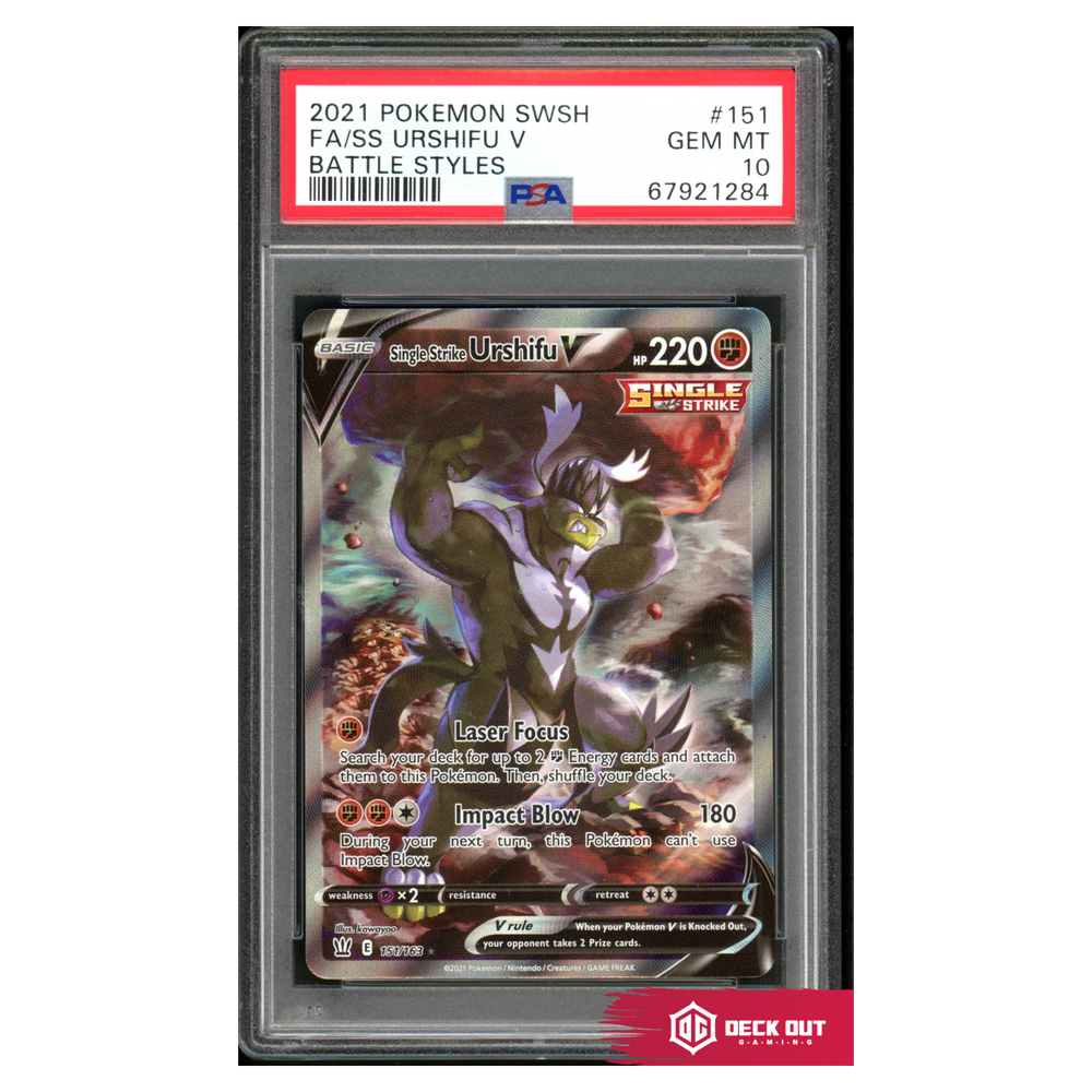 Single Strike Urshifu V - Battle Styles - 151 - PSA 10 - 67921284 - Deck Out Gaming