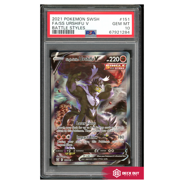 Single Strike Urshifu V - Battle Styles - 151 - PSA 10 - 67921284 - Deck Out Gaming