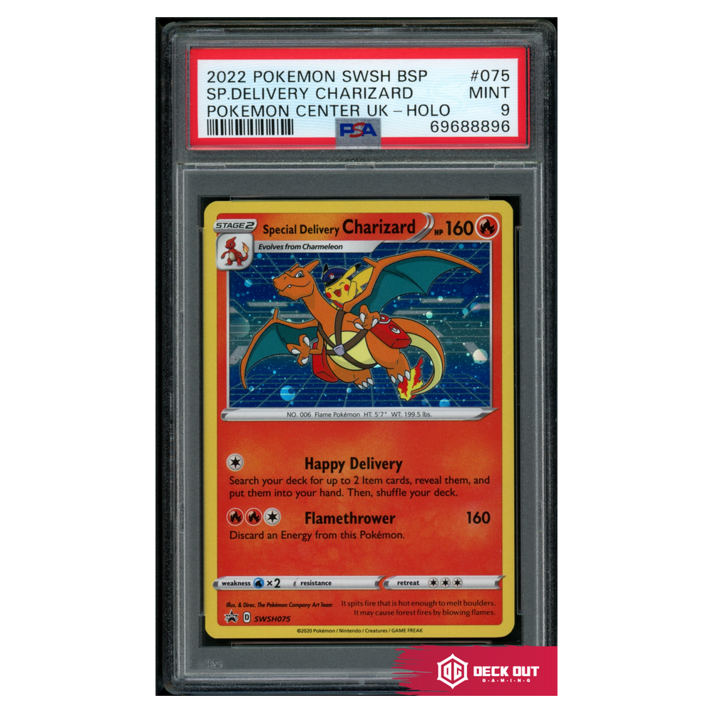 Special Delivery Charizard - SWSH Promos - SWSH075 - PSA 9 - 69688896 - Deck Out Gaming