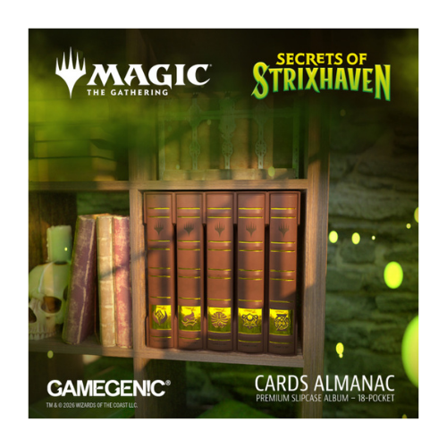 Gamegenic: Cards Amanac - 18-Pocket Premium Slipcase Magic Binder Set - MTG Secrets Of Strixhaven - Set Of 5 (Lorehold, Prismari, Quandrix, Silverquill, Witherbloom)(Ships April 24th 2026) (Copy) - Deck Out Gaming
