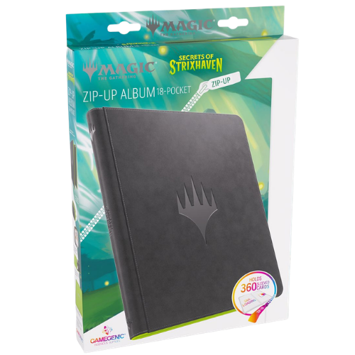 Gamegenic: MTG Secrets Of Strixhaven - Black/Green Zip up Binder - (18-Pocket Side-Loading) (Ships Friday May 24th 2026) - Deck Out Gaming