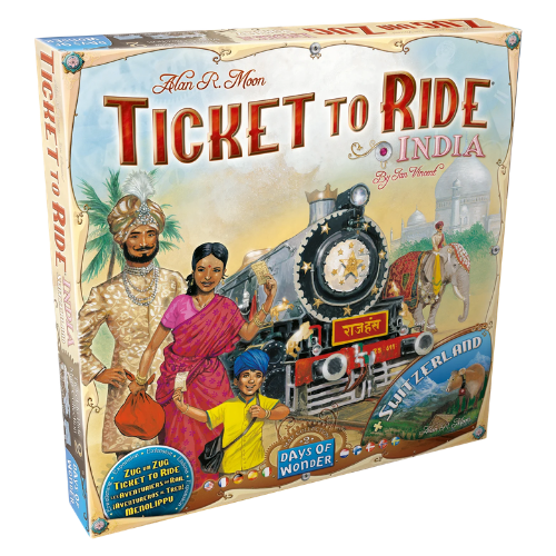 Ticket To Ride - Map #2 - India/Switzerland - Expansion