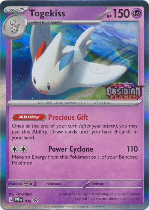 Togekiss (Prerelease Promo) (38) [SV: Scarlet & Violet Promo Cards] Holofoil - Deck Out Gaming