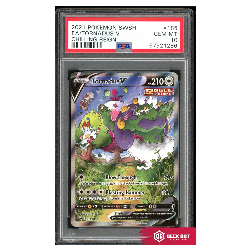 Tornadus V - Chilling Reign - 185 - PSA 10 - 67921286 - Deck Out Gaming