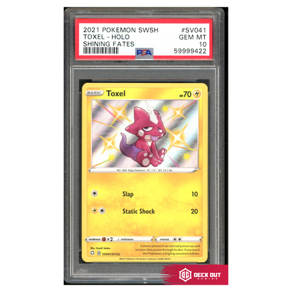 Toxel - Shining Fates - SV041 - PSA 10 - 59999422 - Deck Out Gaming