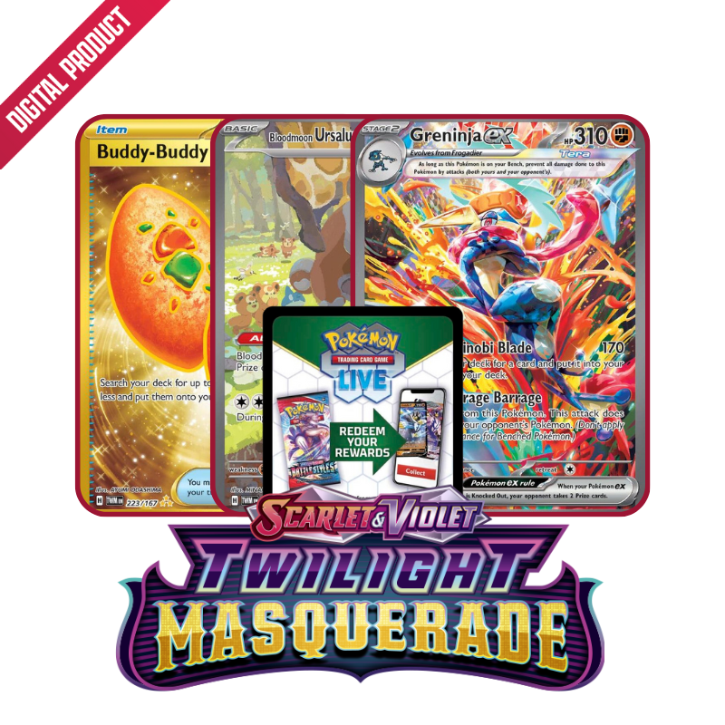 Twilight Masquerade Booster Pack PTCGL Code - Deck Out Gaming