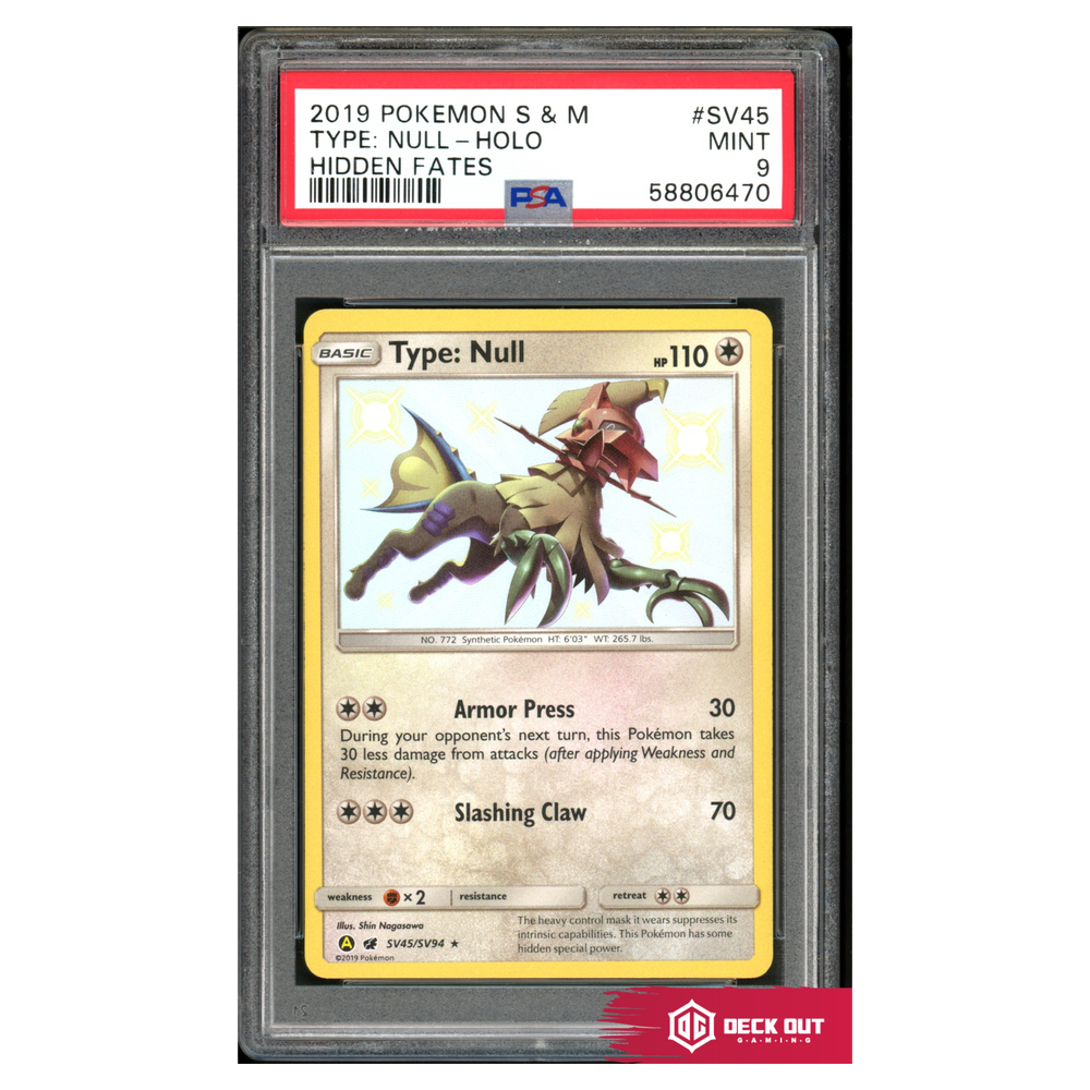 Type Null - Hidden Fates - SV45 - PSA 9 - 58806470 - Deck Out Gaming