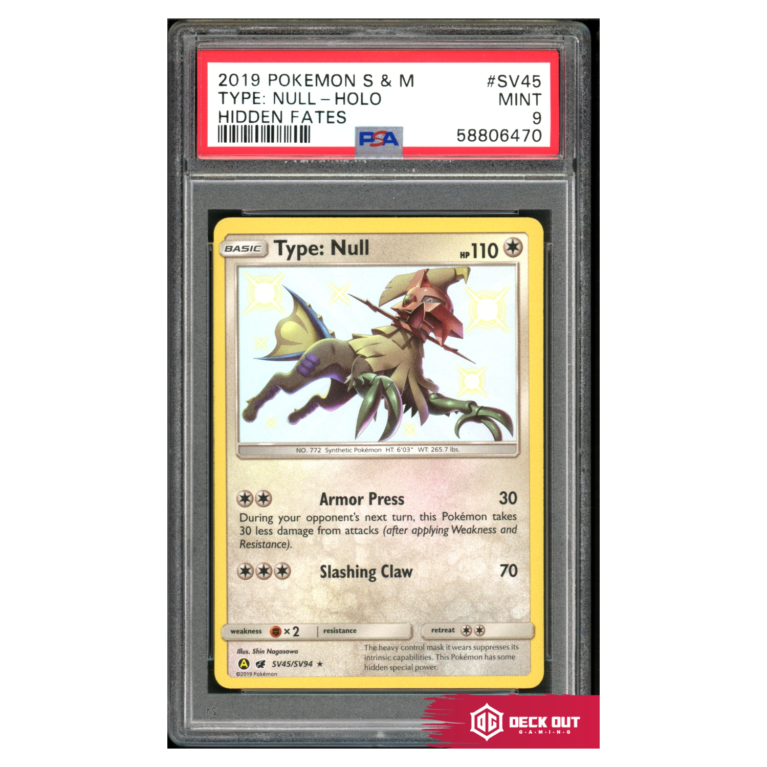 Type Null - Hidden Fates - SV45 - PSA 9 - 58806470 - Deck Out Gaming