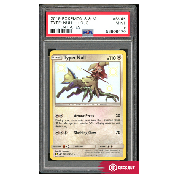 Type Null - Hidden Fates - SV45 - PSA 9 - 58806470 - Deck Out Gaming