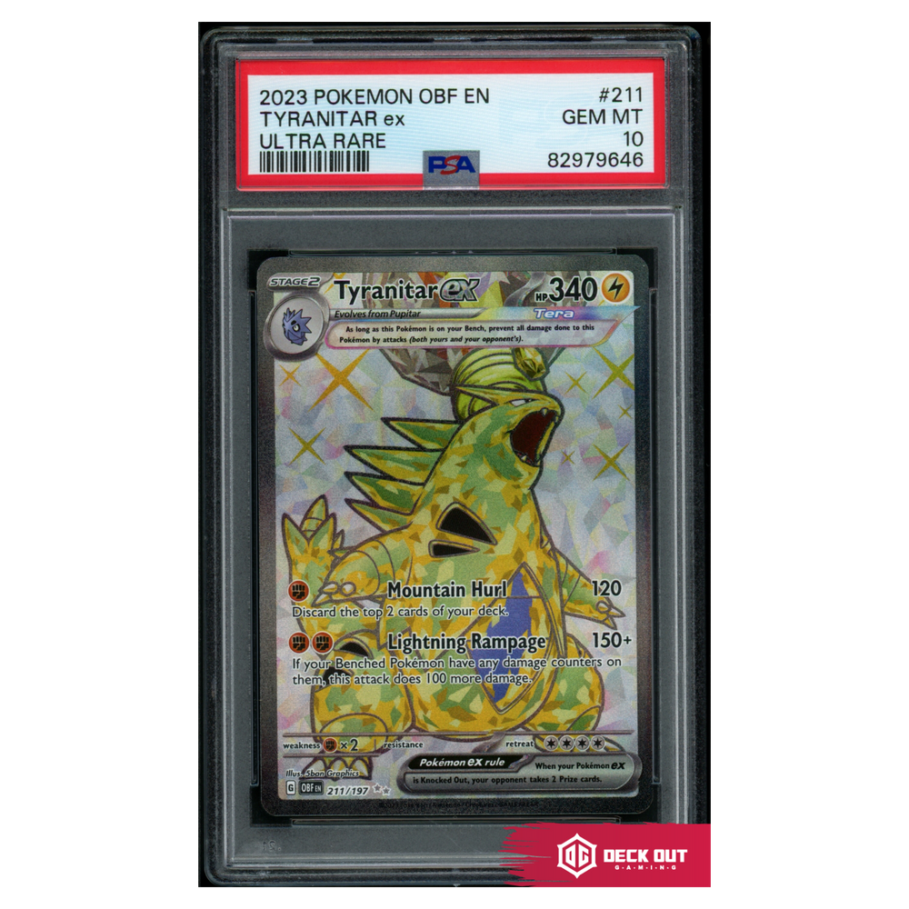 Tyranitar ex - Obsidian Flames - 211 - PSA 10 - 82979646 - Deck Out Gaming