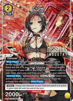 Crow (021) (R*) (UE14BT/NIK-1-021) [UE14BT: GODDESS OF VICTORY: NIKKE] Foil - Deck Out Gaming