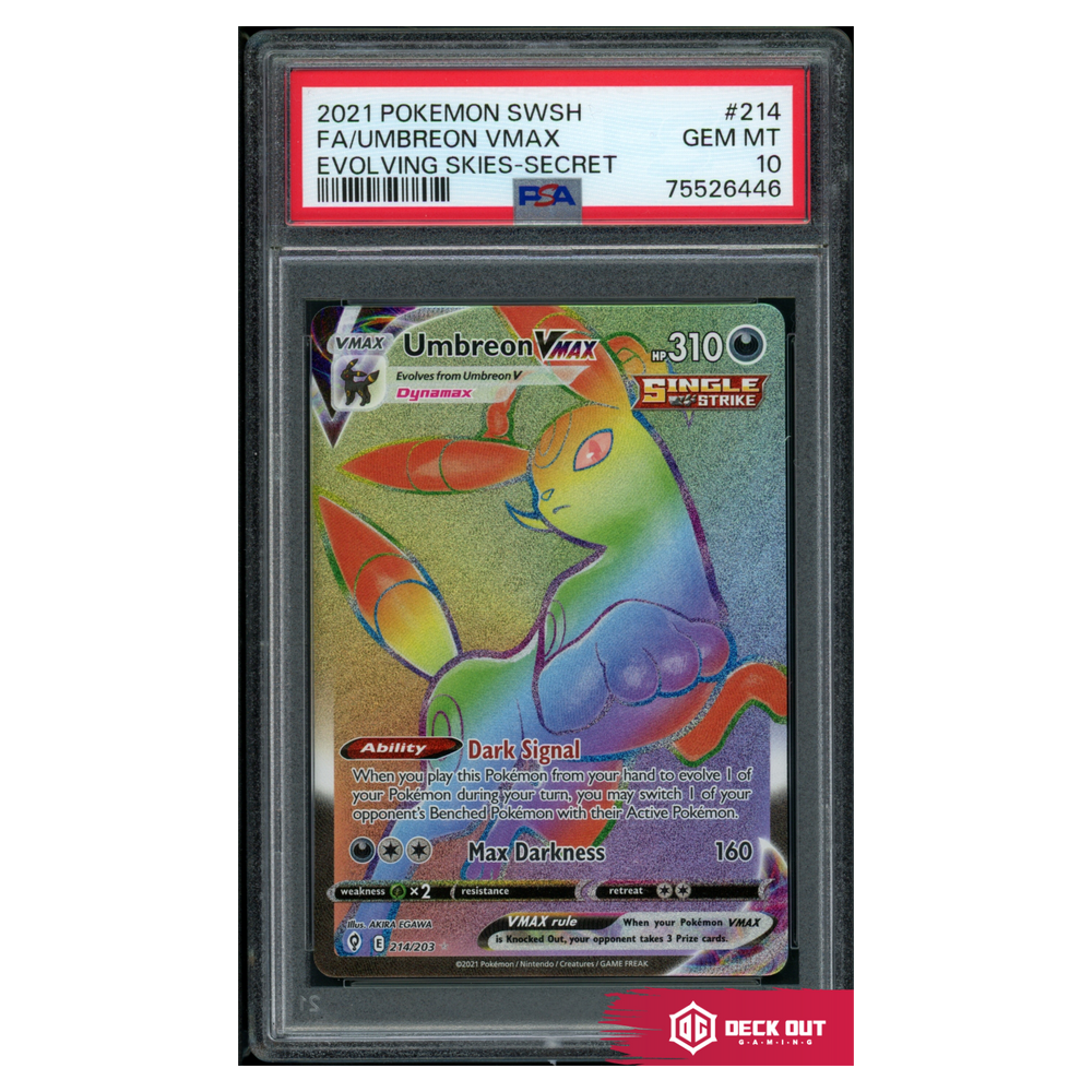 Umbreon VMAX - Evolving Skies - 214 - PSA 10 - 75526446